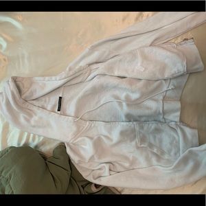 brandy white zip up
